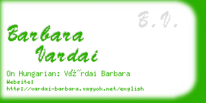 barbara vardai business card